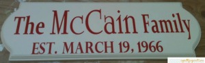 So Pretty in Paint - McCain Established Sign